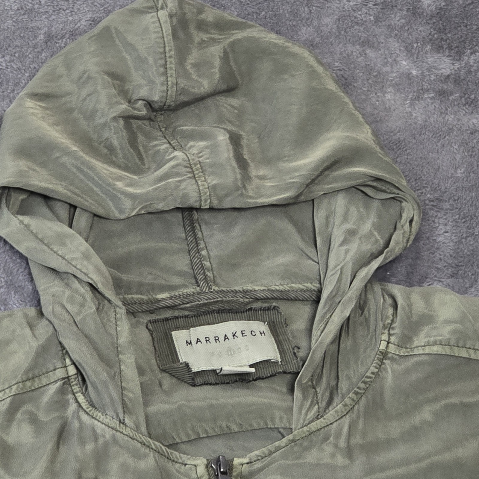 Marrakech Jacket Small Green Lightweight Hoodie C… - image 3