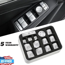 For Mercedes-Benz A B C C-class GLK CLA GLA Car Window Glass Lift Button Sticker