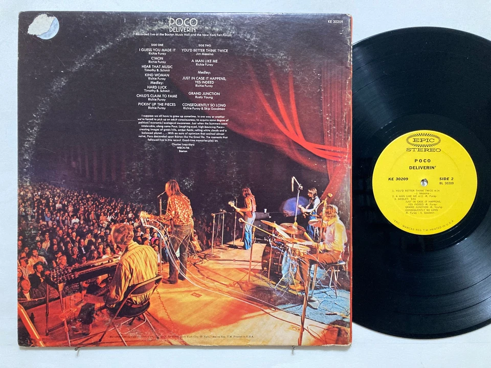 Poco – Deliverin' LP - 1971 - VG+/VG+ - Image 2 of 3