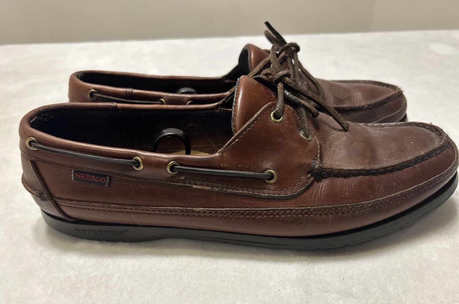 Sebago Docksides Men’s Shoes Size 10.5 WW Sailing Deck Boat Leather Loafers