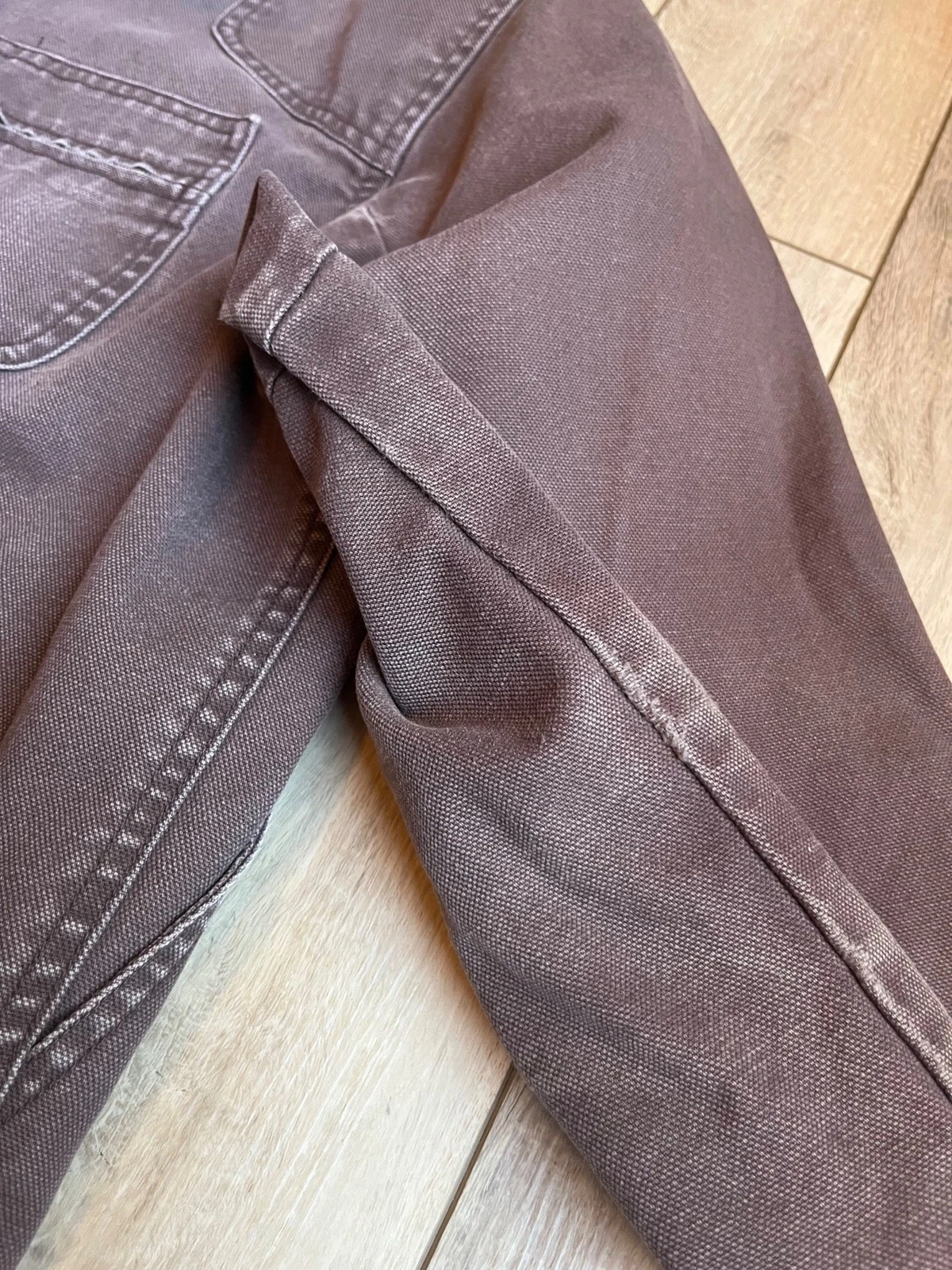 VTG LL Bean Canvas Barn Chore Coat Jacket Workwear Mens Medium OJV93 Brown *READ - product detail image 6
