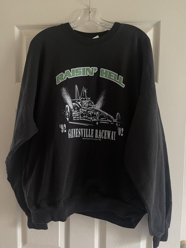 Brandy Melville John Galt Raisin' Hell Gainesville Raceway Sweatshirt Vintag NWT