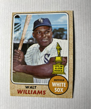Topps 1968 Walt Williams Chicago White Sox #172 Rookie Baseball MLB Card. rookie card picture