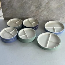 Elk and Friends 6.5" Kids 10 Porcelain White Plates with Silicone Sleeves