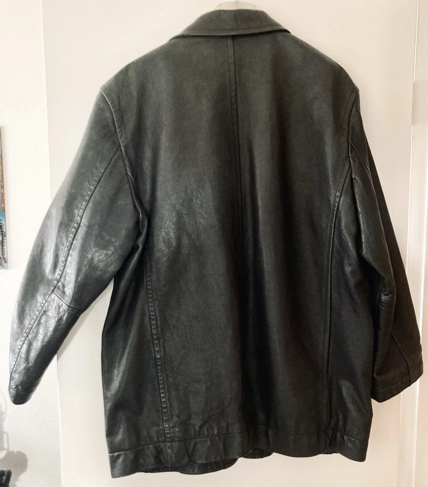 The Territory Ahead Men's 100% Genuine Leather Jacket Black Size XL - Image 2 of 4
