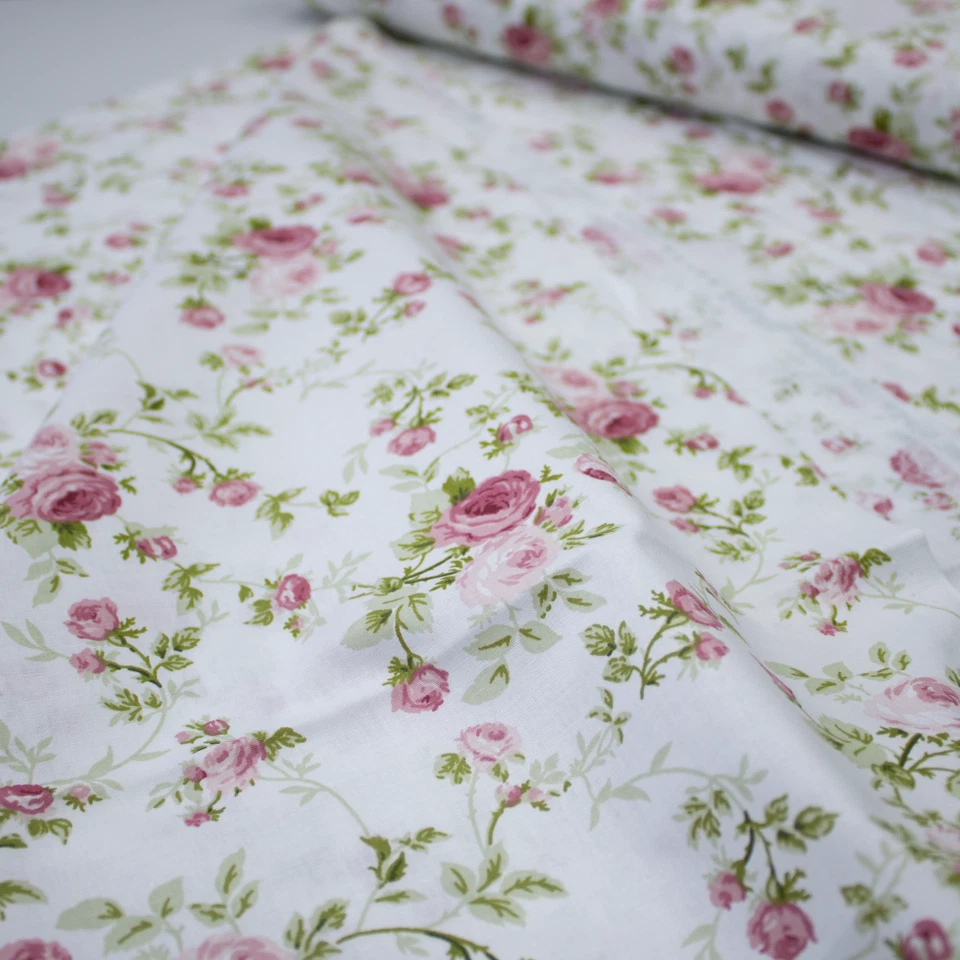 Baumwollstoff Meterware "Rose" Blumen Stoff 240cm Breite Baumwolle ab 50cm - Bild 4 von 4