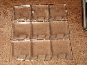 LOT OF 9 VINTAGE TUPPERCRAFT BATHROOM SHELVES REPLACEMENT PARTS / WRONGWAY052