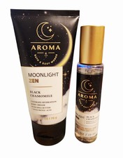 Bath Body Works Aroma Moonlight Zen Black Chamomile Body Cream Oil Mist