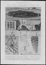 1904 Antique Print - MARITIME Submarine Fins Middleton System Navigation (347)