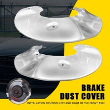 2 x Front L+R Brake Disc Dust Cover Back Plate Shield For AUDI A4 B8 A5 A6 C7 A7