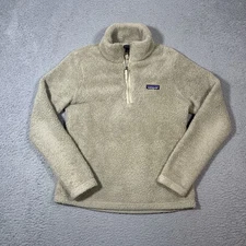 Patagonia Los Gatos Fleece Pullover Womens Size M Brown Warm Soft Fluffy Hiking