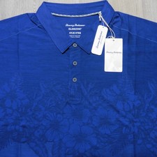 TOMMY BAHAMA Hombres 4XLB 4XL POLO GRANDE PALM COAST HIBISCO REINO AZUL GOLF