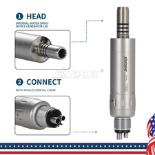 SANDENT Dental E-generator LED Low Speed Air motor Handpiece 4 Holes