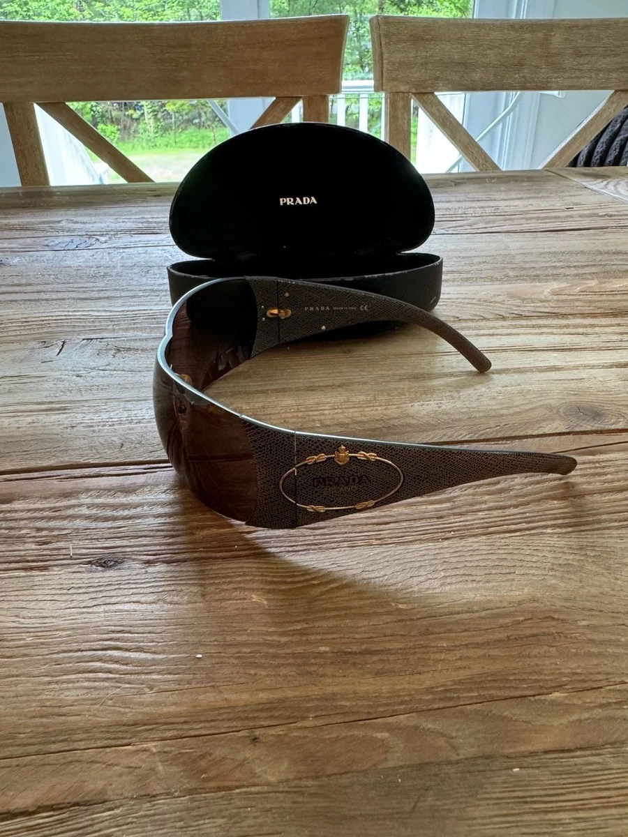 PRADA Brown Shield Sunglasses for Women for sale | eBay
