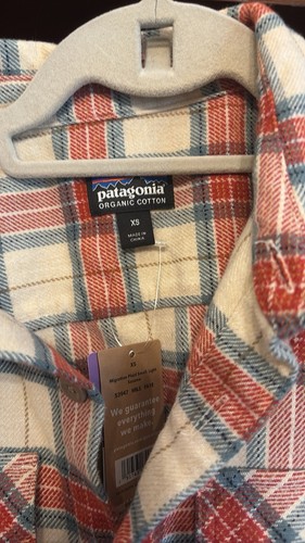 Patagonia Flannel Shirt Men's XS Organic Cotton Colorful Long Sleeve Button Up - Picture 3 of 6
