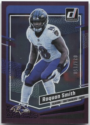 2023 Donruss #21 Roquan Smith Season Stat Line #/150