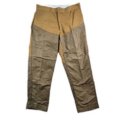 Vintage Winchester Trailblazer Hunting Pants Mens 34x29 Tan Canvas Brush Guard