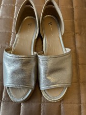 Silver Flat Shoes by Very Size 5 Excellent Condition