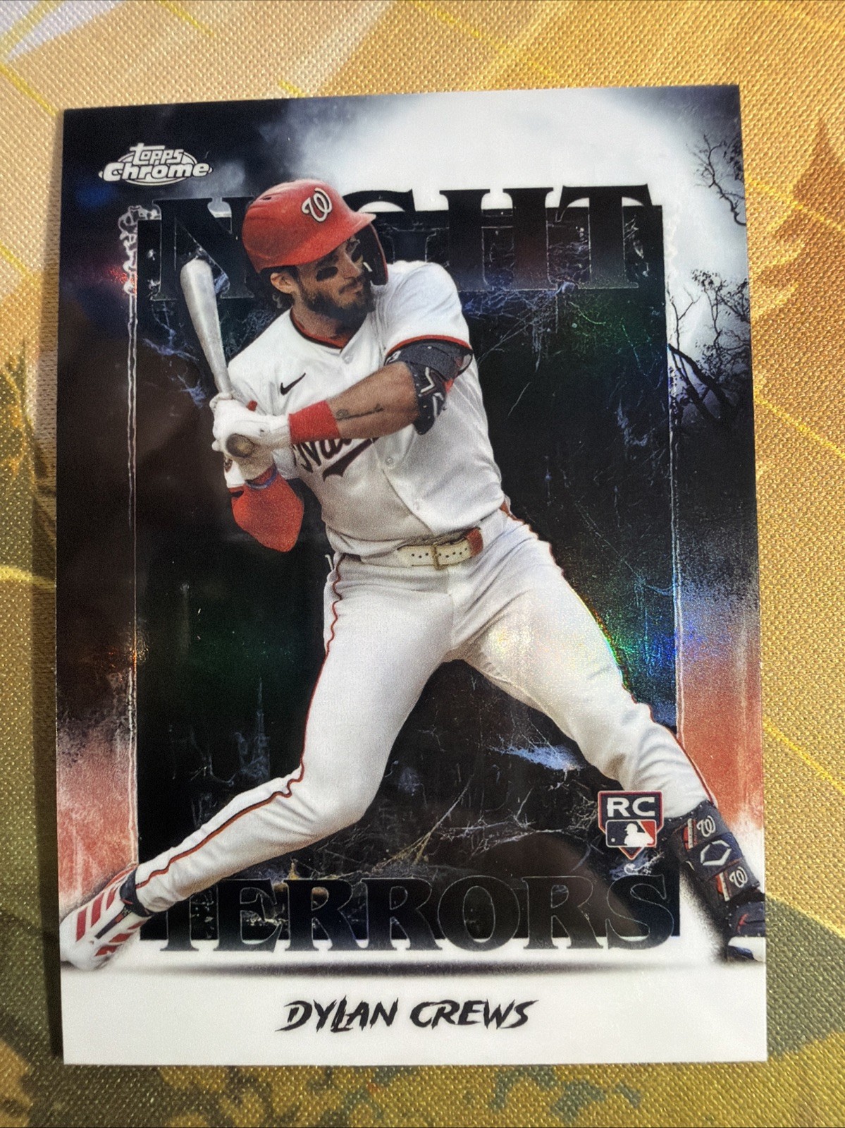 2025 Topps Chrome Update Series - Night Terrors Dylan Crews #NT-13 (RC)