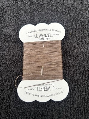 J. Wenzel Flechtgarn mit Nadel 15 Meter Pferde & Ponys - braun
