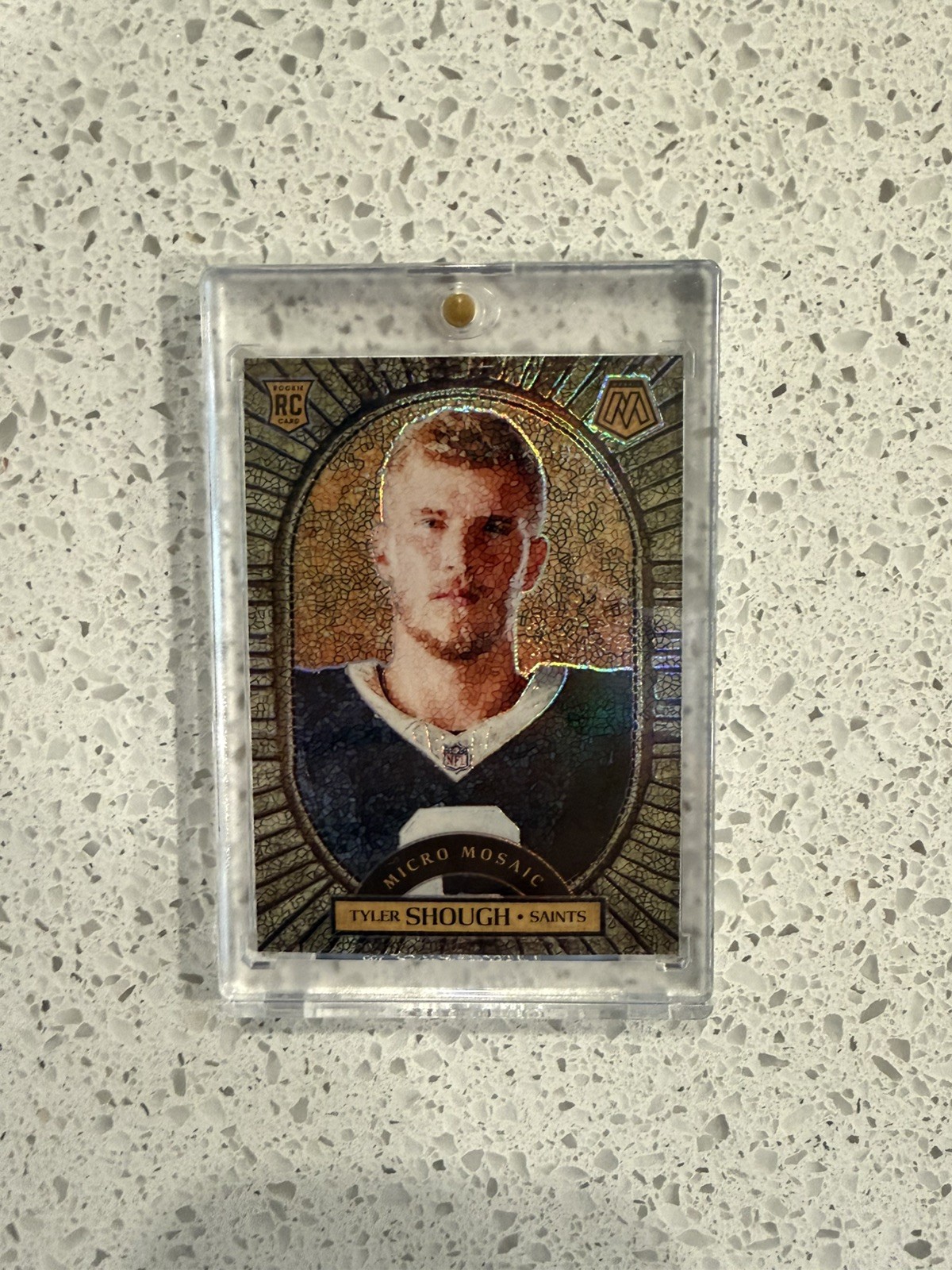 2025 Mosaic Tyler Shough RC Micro Mosaic #7 SSP Case Hit Saints
