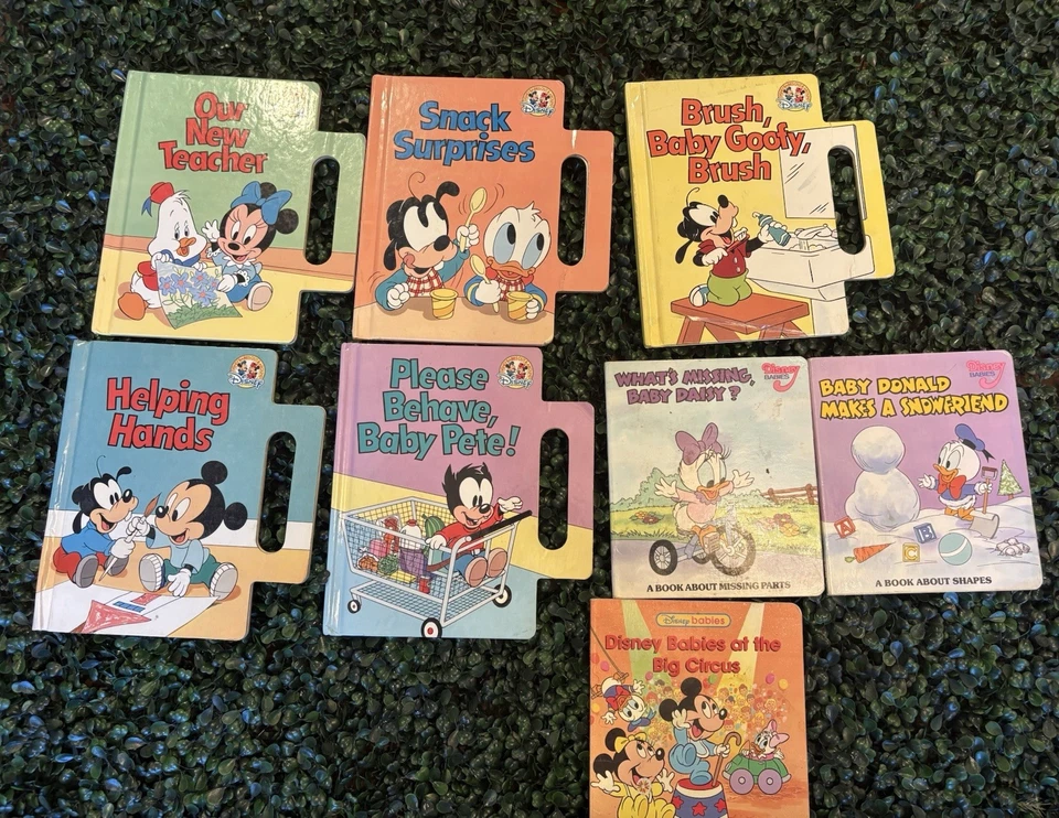 Vintage Baby Book Lot Disney Babies Muppet Babies Blues Clues Richard Scarry Foto 2 de 4