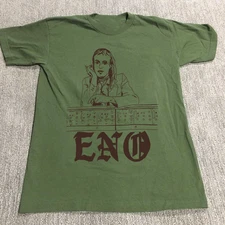 Collection Brian Eno T-shirt White Cotton Full Size Green MD1379