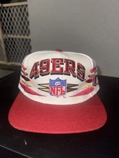 Vintage 49ers Logo Athletic Diamond Cut Snapback Hat NFL 