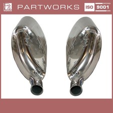 Endschalldämpfer für PORSCHE 993 Carrera Sportauspuff EDELSTAHL L+R