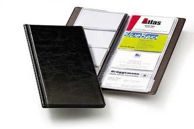 Durable Visifix 238001 2380 Business Card Album Black 115 x 253 x 8 5 mm for 96