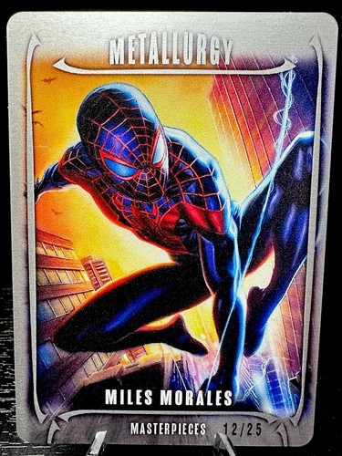 2024 Skybox Marvel Masterpieces Nahuel Grego Miles Morales Metallurgy /25 M-69  - Picture 1 of 3