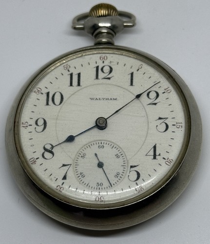 Waltham Vanguard Pocket Watch 18s 1900 21 Jewels Runs