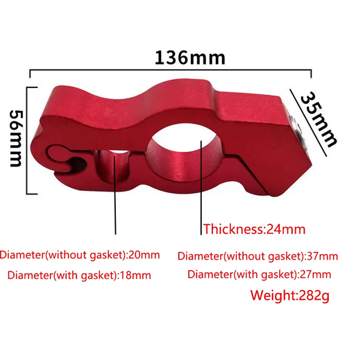 Motorcycle Handlebar Lock Anti-Theft Locks for Motorcycle Electric Vehicle Alumi - Picture 3 of 15