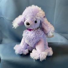 Ty Beanie Baby  Demure  Purple Poodle Plush 2003 w/ Tag Retired Dog Toy