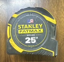 Stanley FATMAX Auto-Lock 25 ft Measuring Tape Belt Clip Retractable FMHT33338
