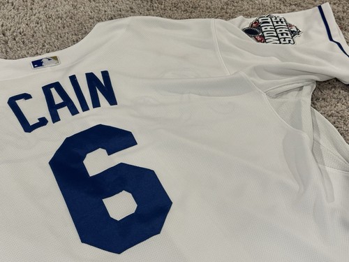 AUTHENTIC 2015 World Series Kansas City Royals Lorenzo Cain Jersey Size 44 - Picture 4 of 5