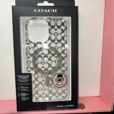 COACH Protective Case For MagSafe iPhone 15 Pro Max NIB SEALED
