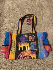 Laurel Burch Fantastic Felines Totem Cat Shoulder Bag Handbag Multicolor NWT
