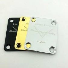 Electric Guitar Custom Shop Neck Plate Limited Edition Gold/Silver/Black