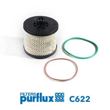 Purflux Kraftstofffilter C622 FüR CitroËN Passend FüR Fiat Opel Peugeot-image