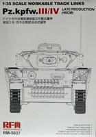 Ryefield Model Rfm 5037 - 1:35 Panzer Iii / Iv Late Workable Tracks 40Cm