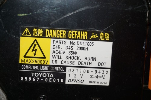 LEXUS RX350 XENON BOX MODULE HEADLIGHT CONTROL BALLAS 2010 2011 2012 85967-0E010 - Picture 8 of 9