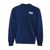 Levi's Sweatshirt Blau 100% Baumwolle Gr. M Herren Logo Fleece Pullover A2826003