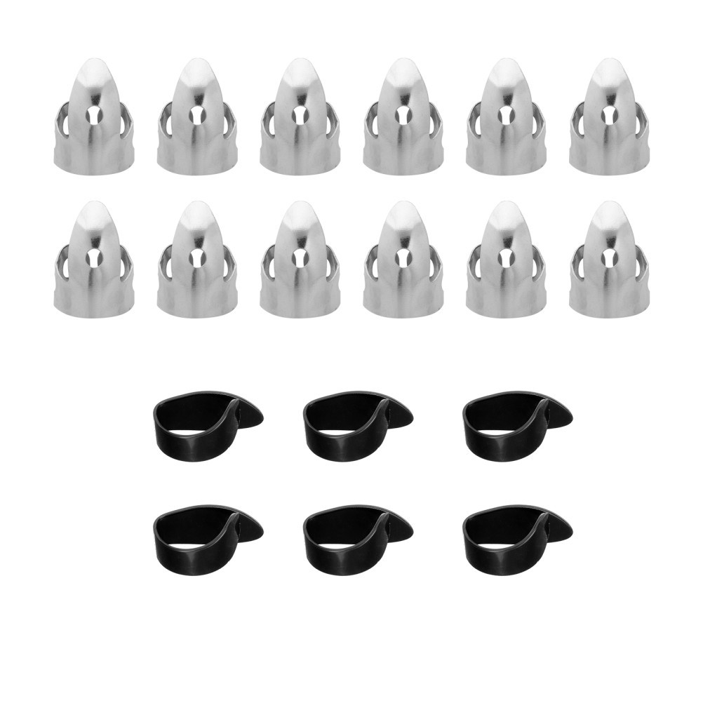 1set Guitare portable Thumb Picks Picks Metal Guitar Doigt Pick Accessoires