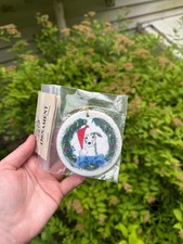 Greyhound Dog Ceramic Christmas, Holiday Ornament- Vintage Animal Tracks