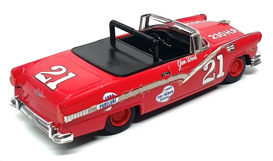 Quartzo 1/43 Scale 1008 - 1956 Ford Fairlane Stock Car #21 G. Wood - Red - Image 2 of 4