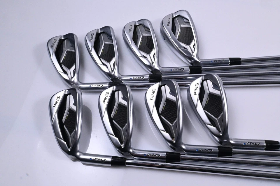 Left Hand Ping G430 Irons / 5-PW+45+50 / Blue Dot / Regular Flex Ping AWT 2.0 - Image 2 of 4