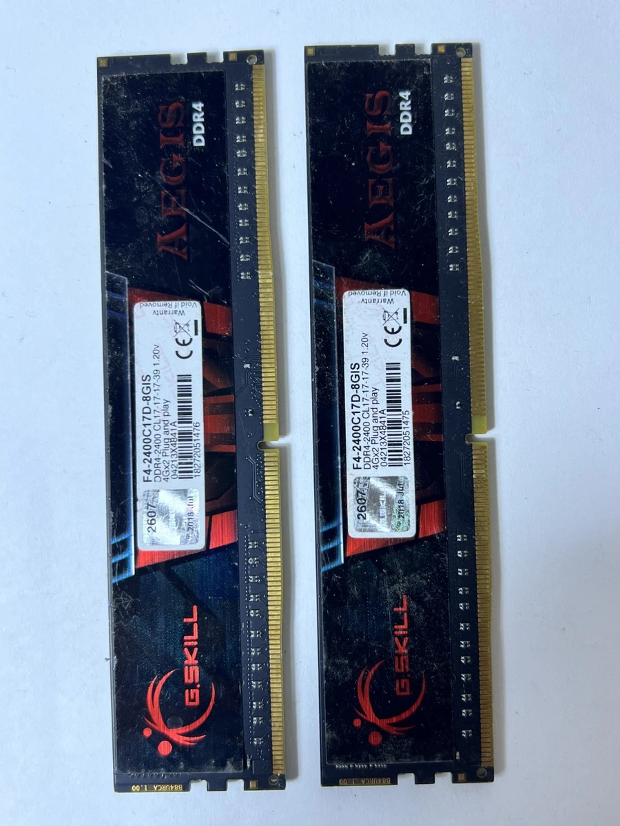 G. SKILL PC4-19200 (DDR4-2400) Bus Speed Computer RAM 8 GB Total