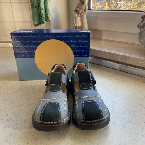 MOD8 scarpe blu sandali ragazzo 31 pelle velcro suola gomma superfit ceramica - NUOVO