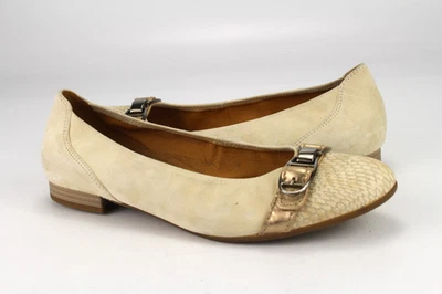 Gabor Gr.41 Uk.7,5 Damen Comfort Halbschuh Ballerinas Slipper Beige TOP  i 993 - Bild 1 von 4
